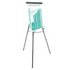 UNV43034 - Heavy-Duty Adjustable Presentation Easel, 69" Tall, Metal, Black, Supports Up to 45 lb