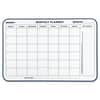 NSN4845263 - 7520014845263, SKILCRAFT Cubicle Calendar Board, 42-Day Planning/Scheduling, 24" x 36", White Surface, Satin Aluminum Frame