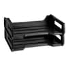 NSN0944307 - 7520010944307, SKILCRAFT Plastic Desk Tray, 1 Section, Letter Size Files, 12" x 8.5" x 5", Black, 2/Pack