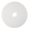 MMM08484 - Low-Speed Super Polishing Floor Pads 4100, 20" Diameter, White, 5/Carton