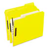 PFX21309 - Colored Classification Folders, 1/3-Cut Tab: Assorted, 2 Embossed Fasteners, Letter Size, Yellow, 50/Box