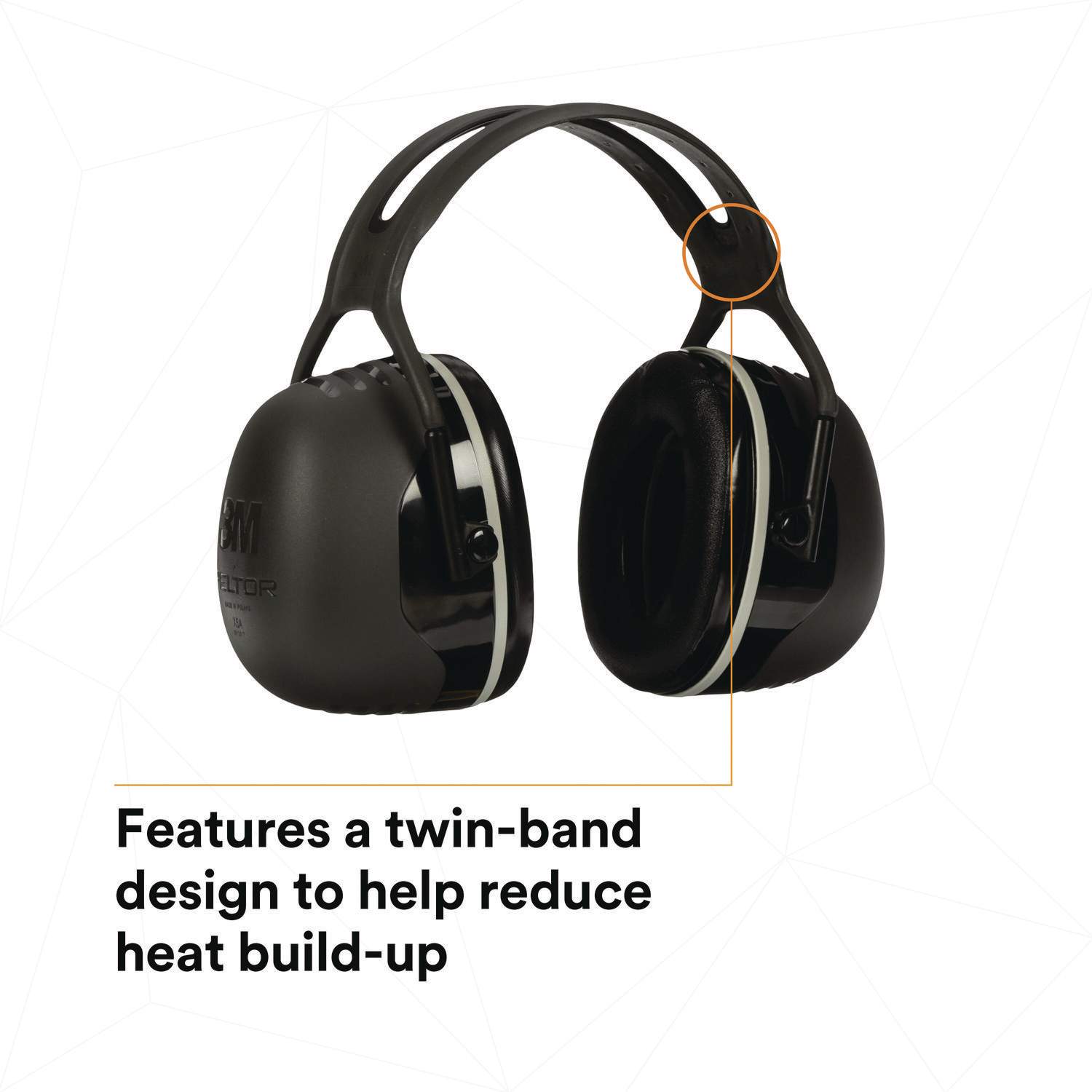 PELTOR X5A Over the Head Earmuffs by 3M™ MMMX5A | OnTimeSupplies.com