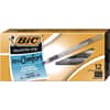 BICGSFG11BK - Round Stic Grip Xtra Comfort Ballpoint Pen, Stick, Fine 0.8 mm, Black Ink, Gray/Black Barrel, Dozen