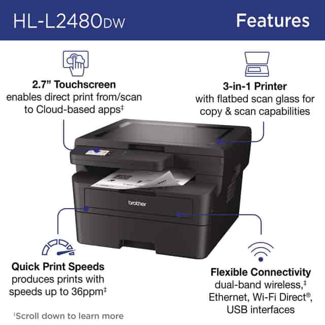 BRTHLL2480DW Product Image 4