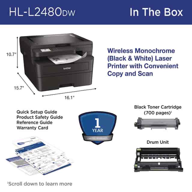 BRTHLL2480DW Product Image 6