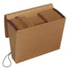PFXK17MOX - Kraft Indexed Expanding File, 12 Sections, Elastic Cord Closure, 1/12-Cut Tabs, Letter Size, Brown