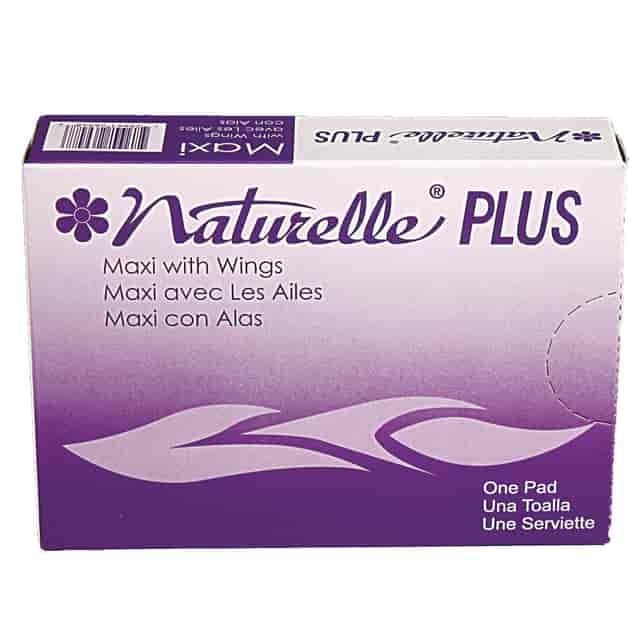 Naturelle Maxi Pads Plus, #4 with Wings, 250 Individually Wrapped/Carton Naturelle Maxi Pads Plus, #4 with Wings, 250 Individually Wrapped/Carton