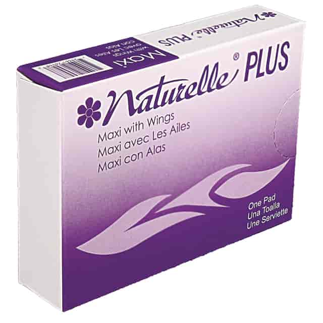 Naturelle Maxi Pads Plus, #4 with Wings, 250 Individually Wrapped/Carton Naturelle Maxi Pads Plus, #4 with Wings, 250 Individually Wrapped/Carton
