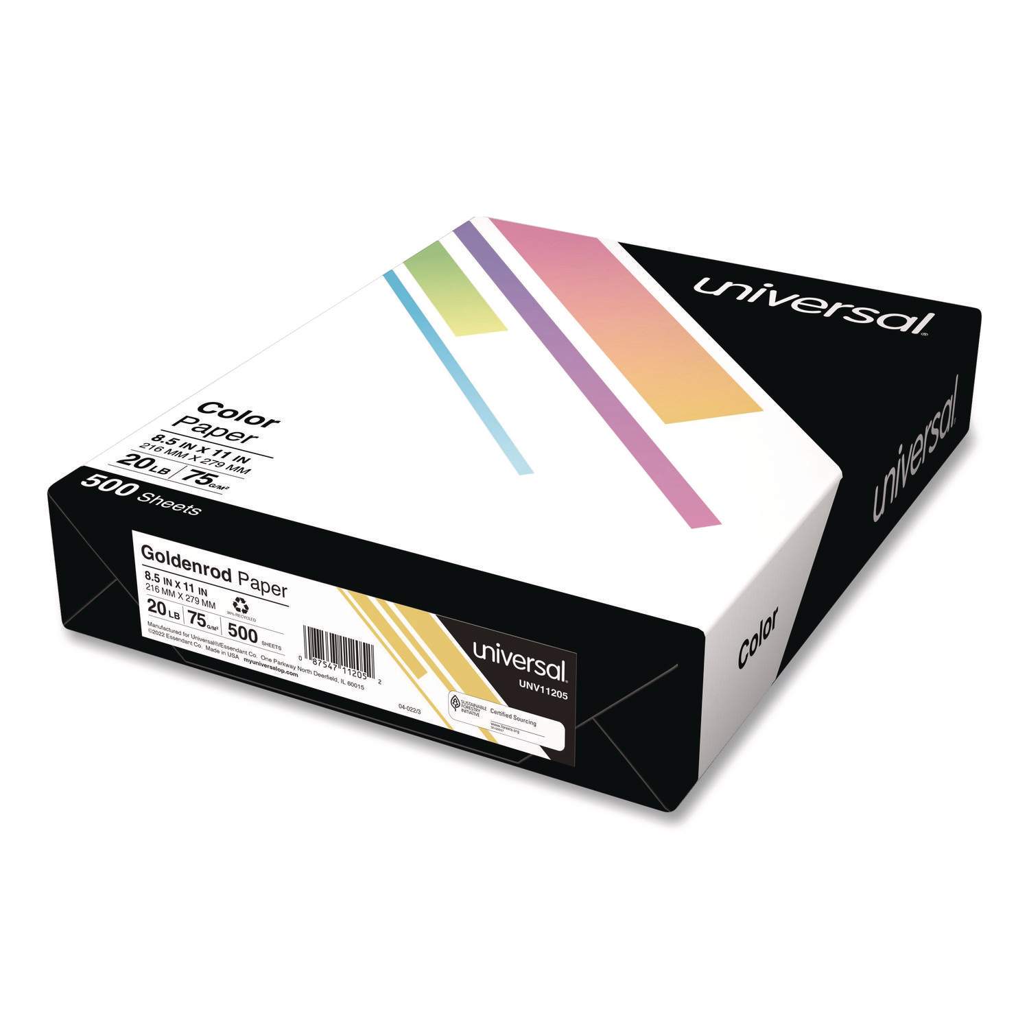 Deluxe Colored Paper by Universal® UNV11201 | OnTimeSupplies.com