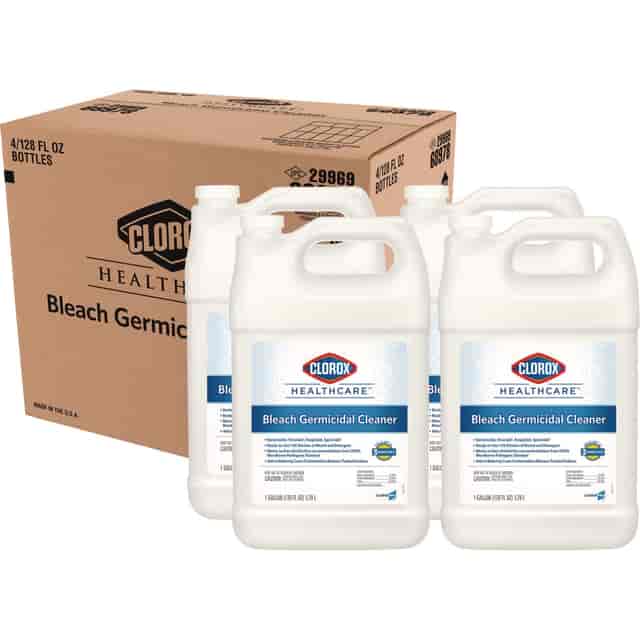 Bleach Germicidal Cleaner, 128 oz Refill Bottle, 4/Carton