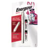 EVEPLED23AEH - LED Pen Light, 2 AAA Batteries (Included), Silver/Black