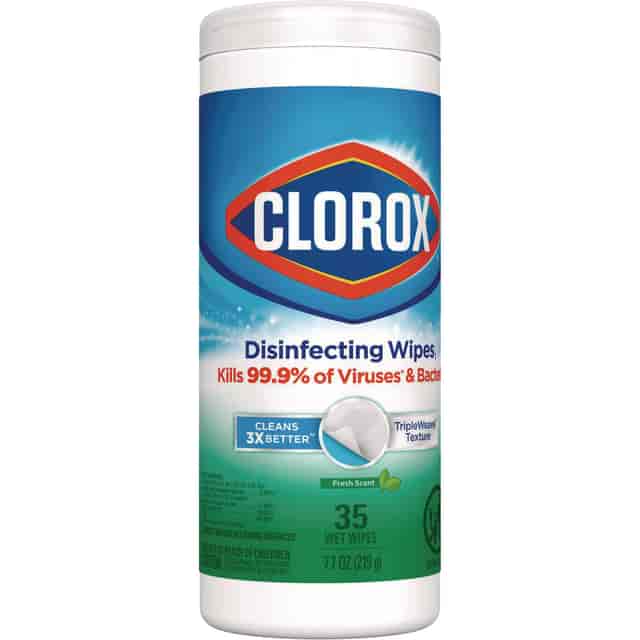 Disinfecting Wipes, 7 x 8, Fresh Scent, 35/Canister, 12 Canisters/Carton
