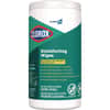 CLO15949EA - Disinfecting Wipes, 1-Ply, 7 x 8, Fresh Scent, White, 75/Canister