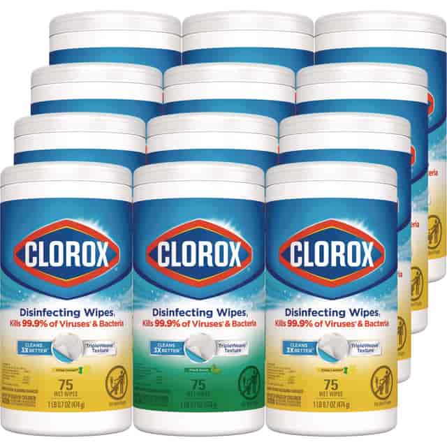 Disinfecting Wipes, 7 x 8, Fresh, White, 75 Wipes/Canister Disinfecting Wipes, 7 x 8, Fresh, White, 75 Wipes/Canister