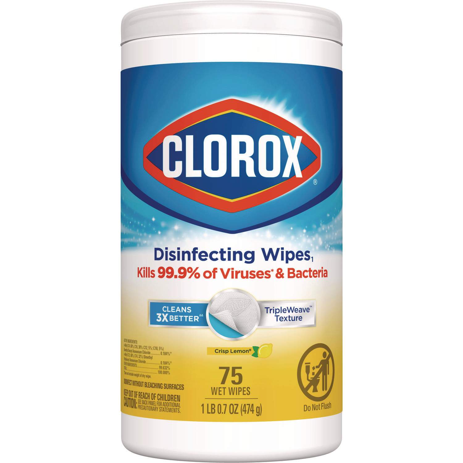 Disinfecting Wipes by Clorox® CLO01628 | OnTimeSupplies.com
