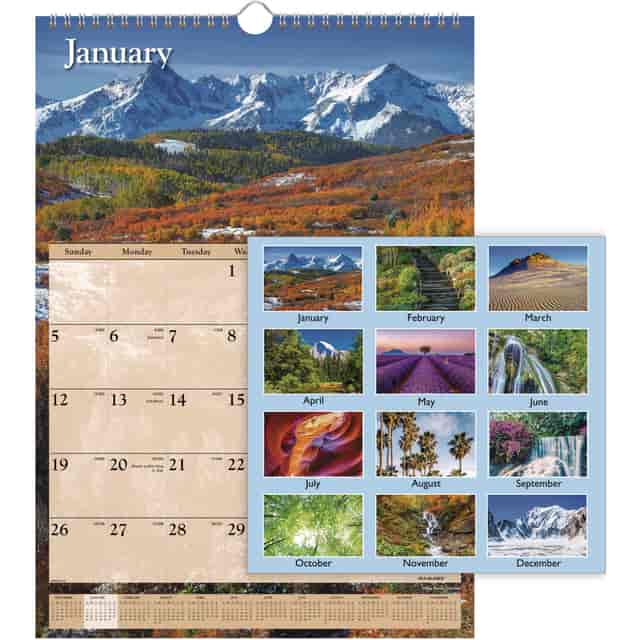 House Of Doolittle Scenic 3 Month Wall Calendar - Panola Paper