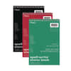 MEA43080 - Spell-Write Wirebound Steno Pad, Gregg Rule, Randomly Assorted Cover Colors, 80 Green 6 x 9 Sheets