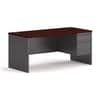 HON38291RNS - 38000 Series Right Pedestal Desk, 66" x 30" x 29.5", Mahogany/Charcoal
