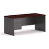 HON38292LNS - 38000 Series Left Pedestal Desk, 66" x 30" x 29.5", Mahogany/Charcoal