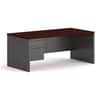 HON38294LNS - 38000 Series Left Pedestal Desk, 72" x 36" x 29.5", Mahogany/Charcoal
