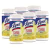 RAC77182CT - Disinfecting Wipes, 1-Ply, 7 x 7.25, Lemon and Lime Blossom, White, 80 Wipes/Canister, 6 Canisters/Carton
