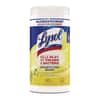 RAC77182EA - Disinfecting Wipes, 1-Ply, 7 x 7.25, Lemon and Lime Blossom, White, 80 Wipes/Canister