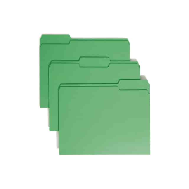 Colored File Folders, 1/3-Cut Tabs: Assorted, Legal Size, 0.75