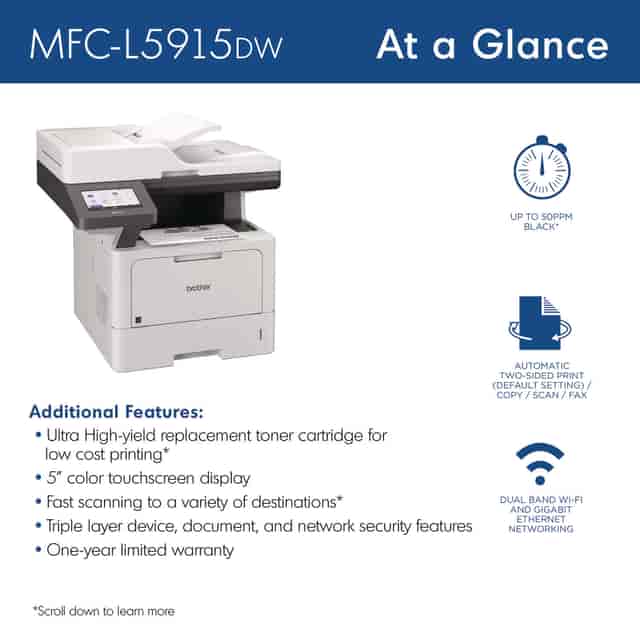 BRTMFCL5915DW Product Image 5