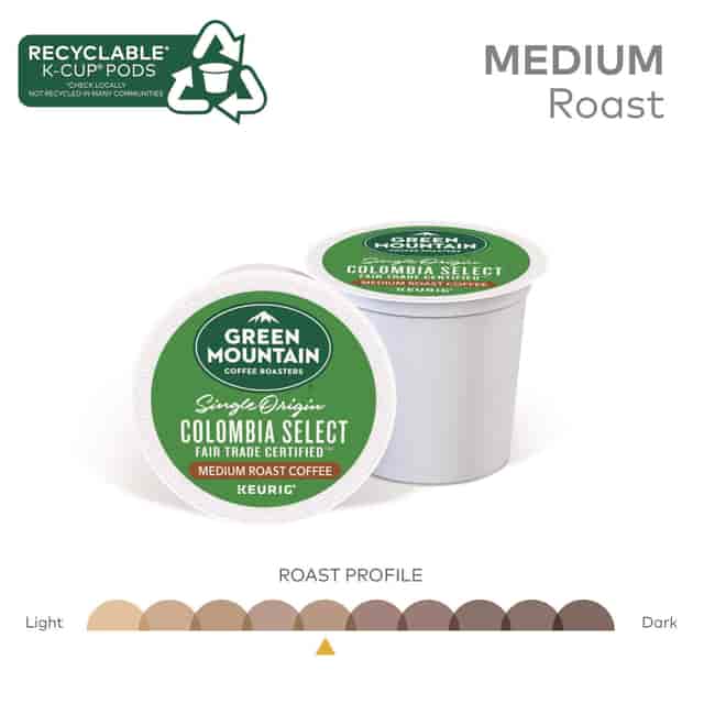Colombian Fair Trade Select Coffee K-Cups by Green Mountain Coffee GMT6003  | OnTimeSupplies.com