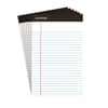 UNV56300 - Premium Ruled Writing Pads with Heavy-Duty Back, Narrow Rule, Black Headband, 50 White 5 x 8 Sheets, 6/Pack