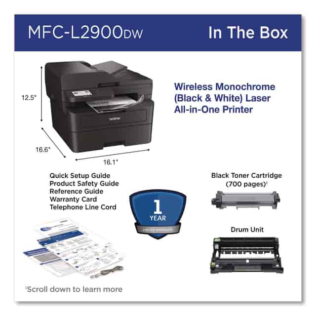 BRTMFCL2900DW Product Image 4