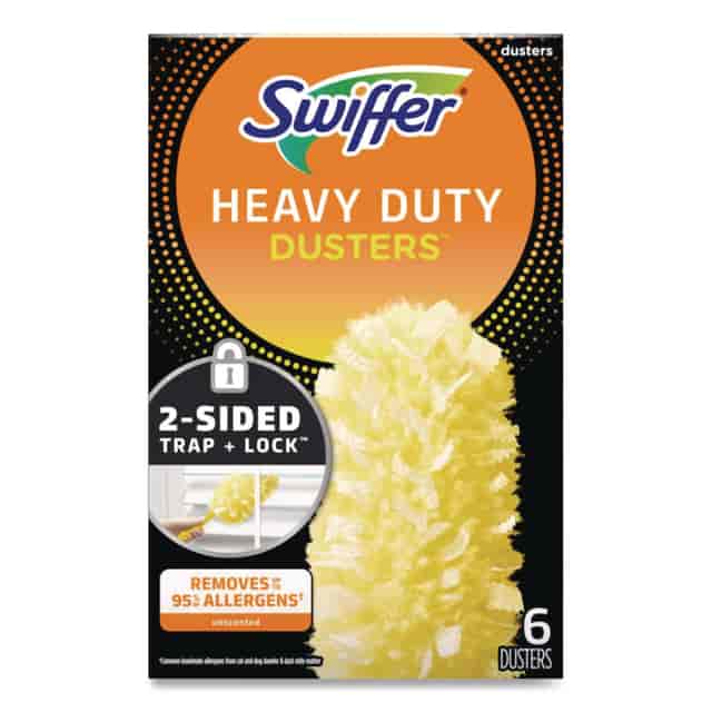 Heavy Duty Dusters Refill, Dust Lock Fiber, Yellow, 6/Box, 4 Boxes/Carton Heavy Duty Dusters Refill, Dust Lock Fiber, Yellow, 6/Box, 4 Boxes/Carton