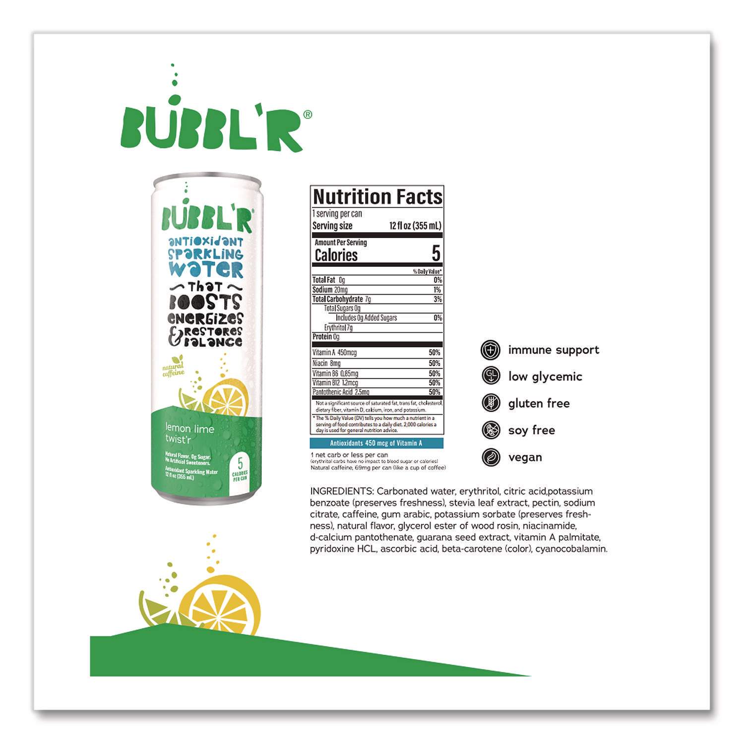 Antioxidant Sparkling Water by Bubbl'r BBBWIC60014