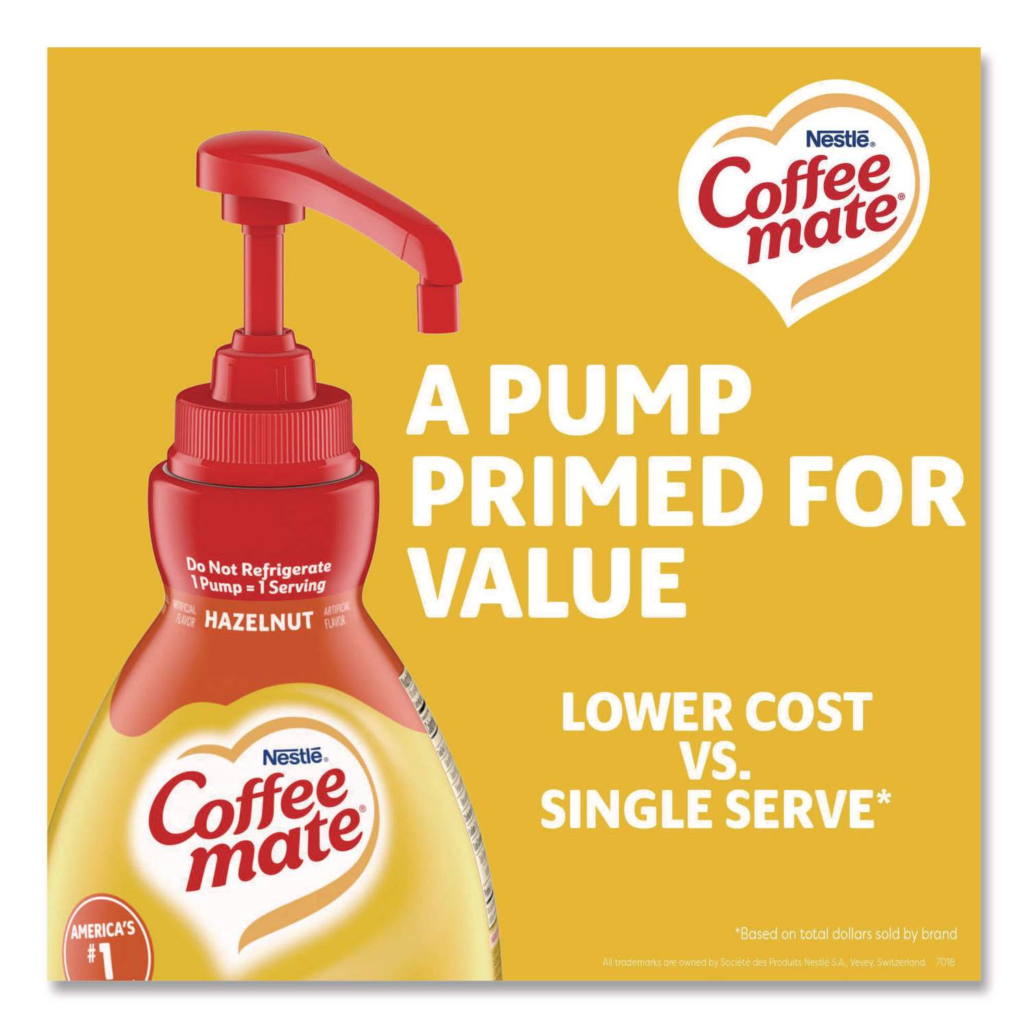 Hazelnut Liquid Concentrate Coffee Creamer - Pump Bottle by Coffee