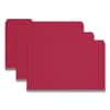 SMD22538 - Expanding Recycled Heavy Pressboard Folders, 1/3-Cut Tabs: Assorted, Legal Size, 1" Expansion, Bright Red, 25/Box
