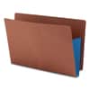 SMD74679 - Redrope Drop-Front End Tab File Pockets, Fully Lined 6.5" High Gussets, 3.5" Expansion, Legal Size, Redrope/Blue, 10/Box