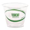 ECOEPCC9SGS - GreenStripe Renewable and Compostable Cold Cups, 9 oz, Plastic, Clear, 50/Pack, 20 Packs/Carton