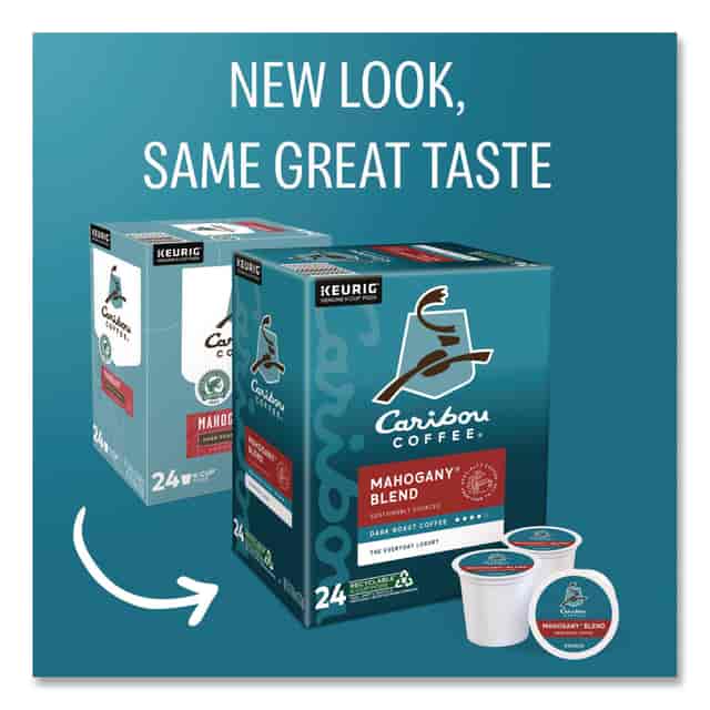 Mahogany Coffee K-Cups by Caribou Coffee GMT6990 | OnTimeSupplies.com