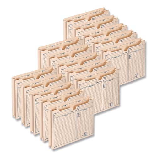 Pre-Printed Heavy-Duty Reinforced File Pocket by Adams® ABF9294E ...