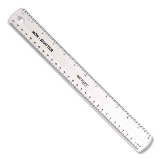 Non-Shatter Flexible Ruler, Standard/Metric, 12 Non-Shatter Flexible Ruler, Standard/Metric, 12