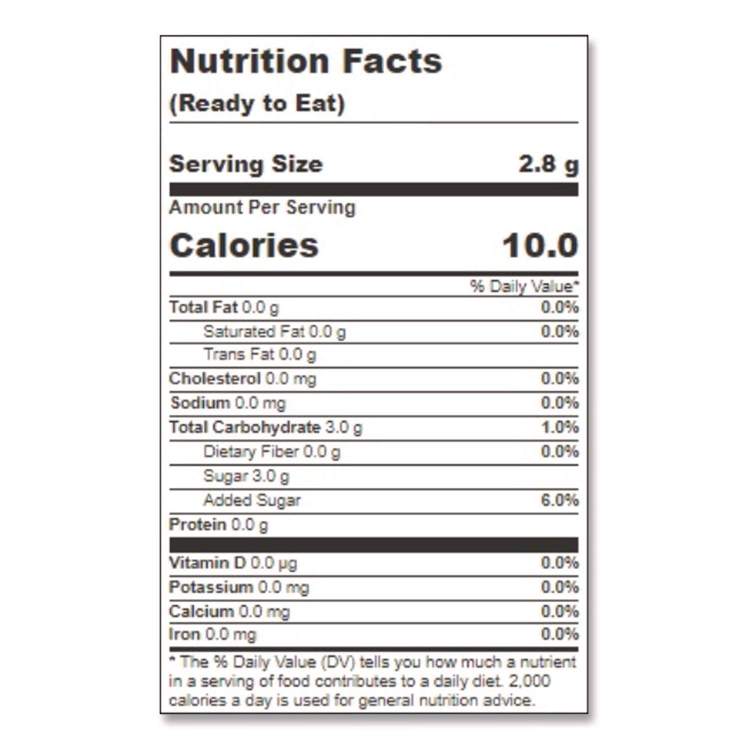 Pure Sugar by Café Delight DXC23310 | OnTimeSupplies.com