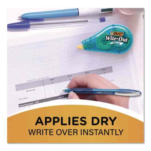 Wite-Out Brand Mini Correction Tape, Non-Refillable, Blue/Purple/Yellow Applicators, 0.2 Wite-Out Brand Mini Correction Tape, Non-Refillable, Blue/Purple/Yellow Applicators, 0.2