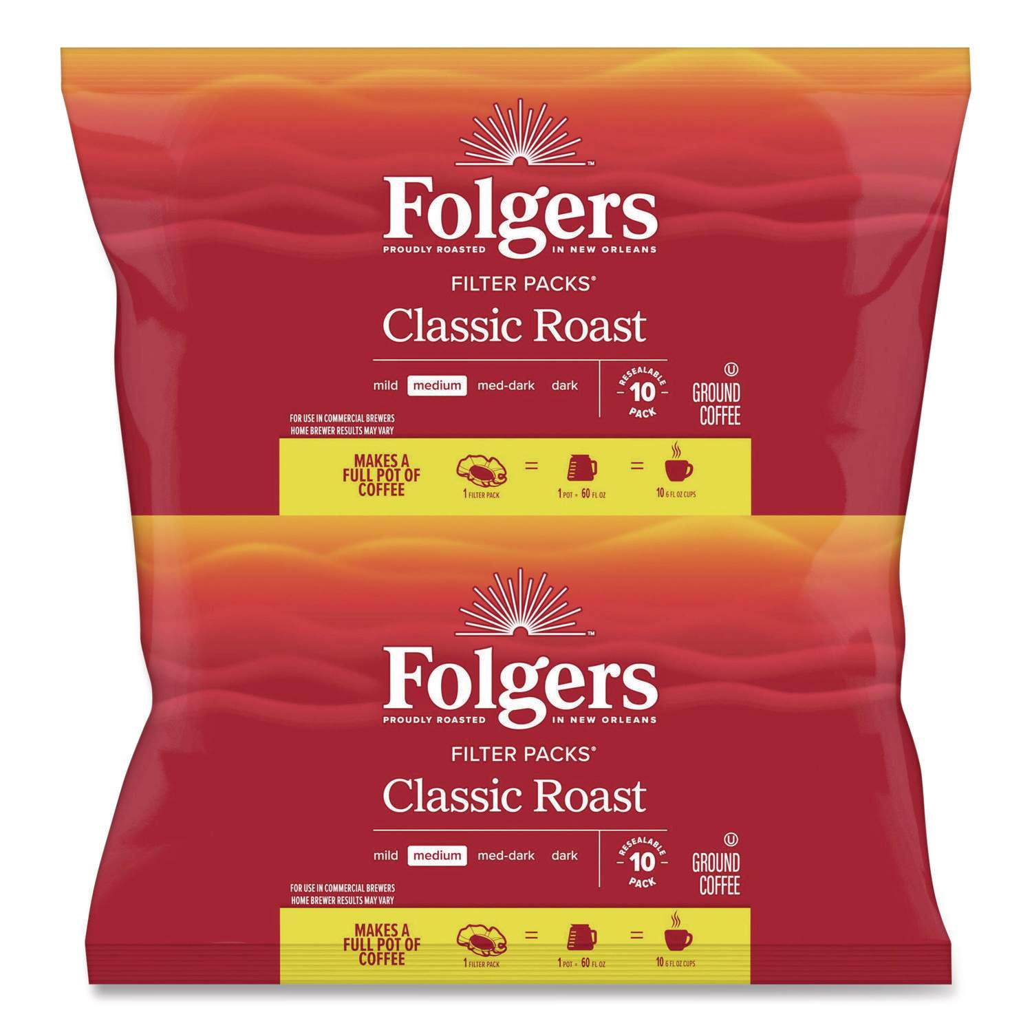 Amazon.com : Folgers 06125 Coffee, Classic Roast, .9oz