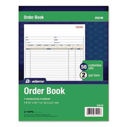 Multipart Sales Order Pad by Adams® ABFDC8100 | OnTimeSupplies.com