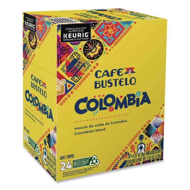 100 Percent Colombian K-Cups by Caf Bustelo GMT6107 | OnTimeSupplies.com