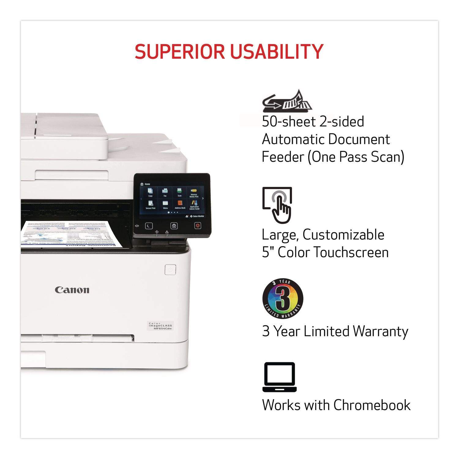 imageCLASS MF656Cdw Wireless Multifunction Laser Printer by Canon