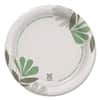 DXEUX7WSPK - Pathways Soak-Proof Shield Mediumweight Paper Plates, WiseSize, 6.87" dia, Green/Burgundy, 125/Pack
