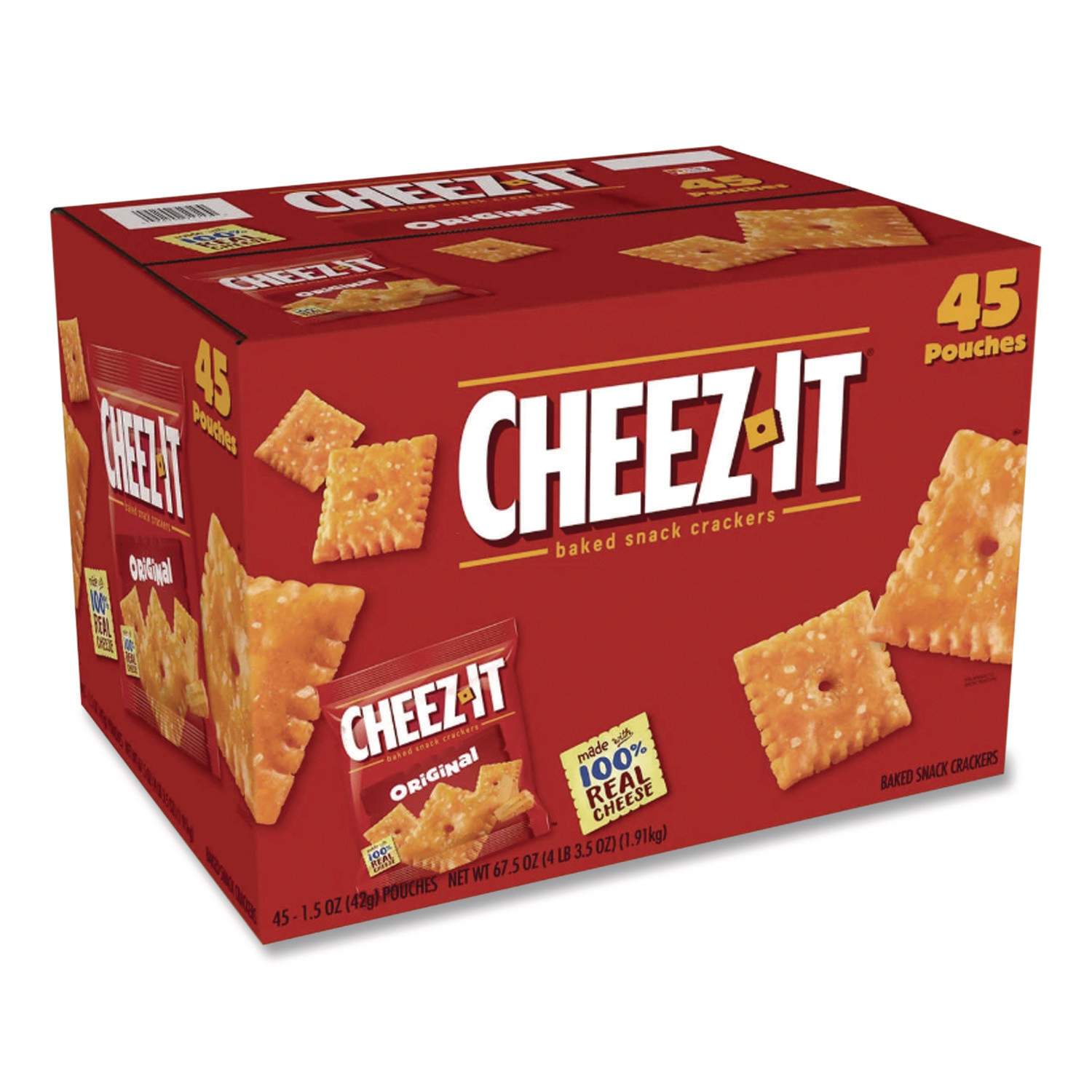 COMD☆CRACKER BAG Cheez-It White Cheddar Baked Snack Crackers, Cheese Crackers