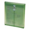 SMD89543 - Poly String and Button Interoffice Envelopes, Open-End (Vertical), 9.75 x 11.63, Transparent Green, 5/Pack