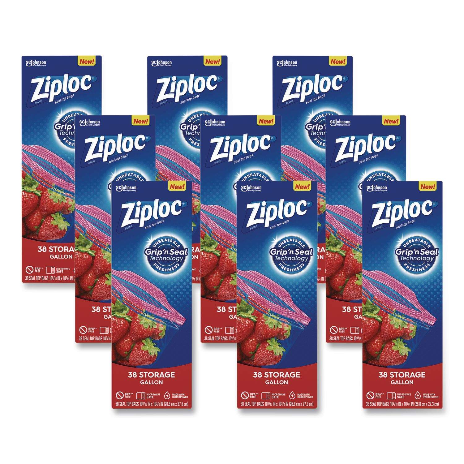 silkpin　6箱 Double Zipper Storage Bags by Ziploc® SJN364899 | OnTimeSupplies.com